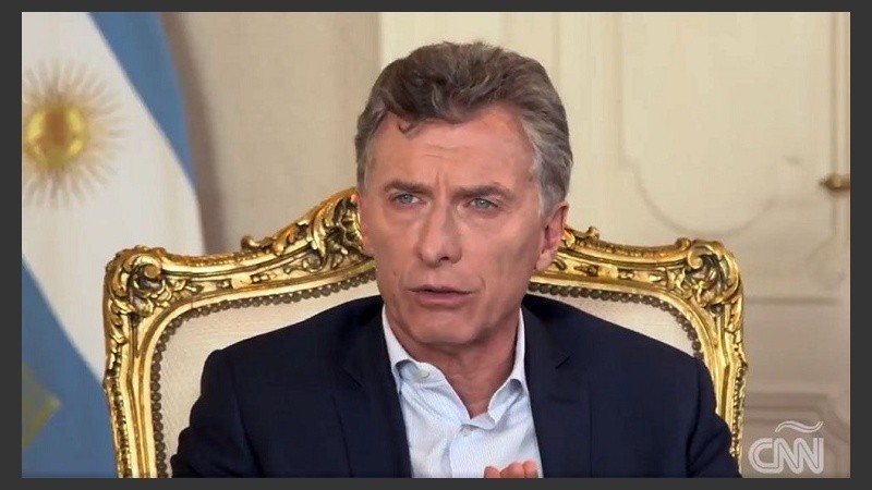 El presidente grabó una entrevista con Longobardi.