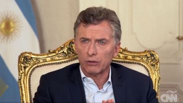 El presidente grabó una entrevista con Longobardi.