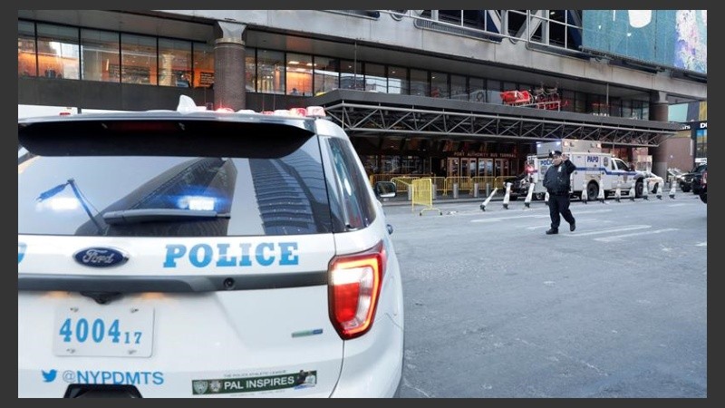 la terminal de autobuses de la Autoridad del Puerto, en el centro de NY.