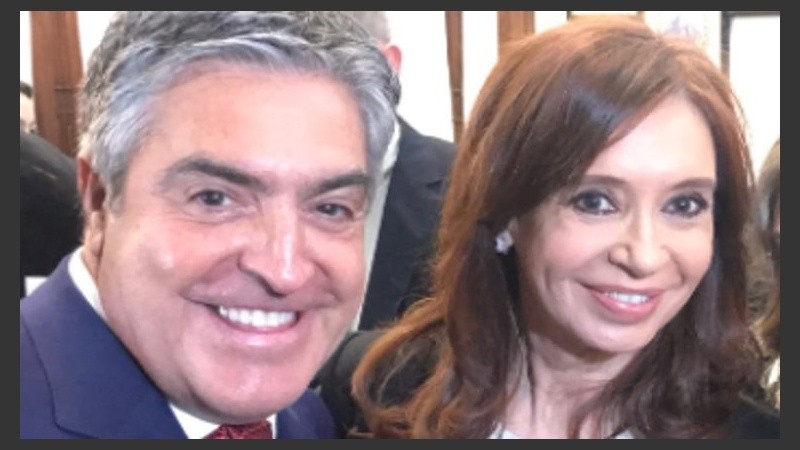 Dalbón junto a Cristina Fernández. 