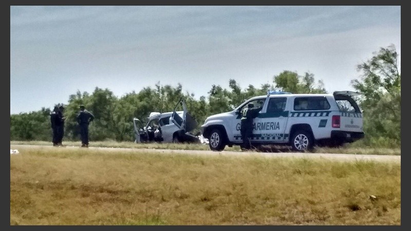 Gendarmería trabajó en la zona.