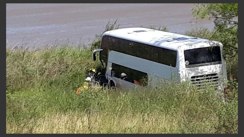 El micro iba sin pasajeros.