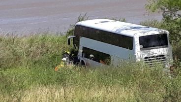 El micro iba sin pasajeros.