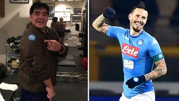 Lejos de amargarse, Diego se alegró por compartir el mejor registro.