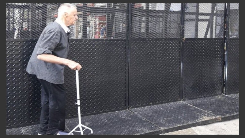 El cerco perimetral del Congreso. 