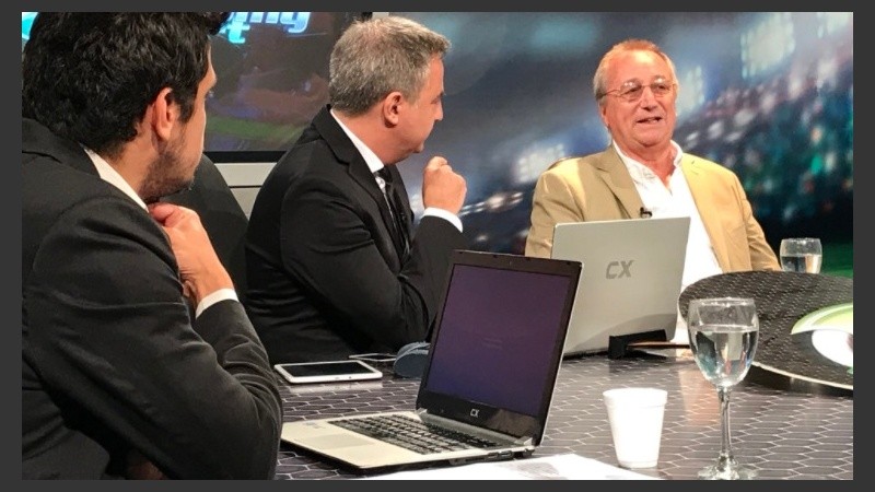 Broglia, en los estudios de El Tres.