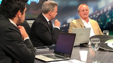 Broglia, en los estudios de El Tres.