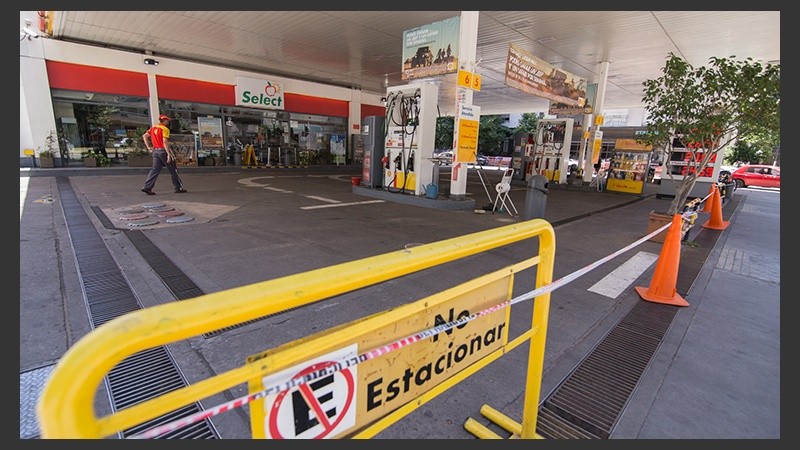 Los estacioneros se plegaron al paro desde este lunes a las 12. 