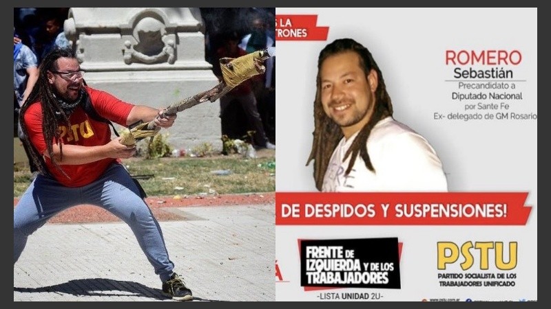 El manifestante del arma casera resultó ser una cara de la política santafesina.