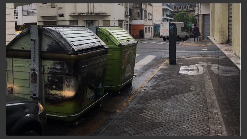 Así quedó el contenedor. 