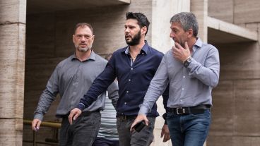 Matías Messi a la salida de Tribunales.