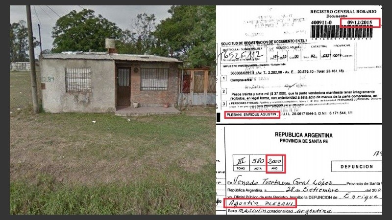 El domicilio de uno de los prestanombres en Venado Tuerto y la nueva denuncia.