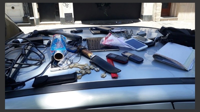 Parte de los elementos secuestrados en los operativos de la PDI.