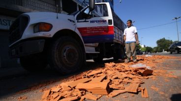 Los ladrillos en la calle.