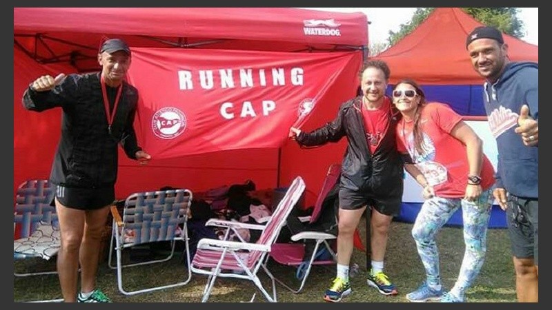 Con el equipo de Running de Provincial de Rosario.