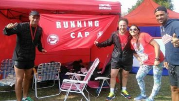 Con el equipo de Running de Provincial de Rosario.
