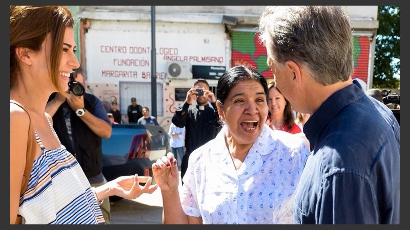 Macri estuvo en el comedor junto a Stanley y Awada.