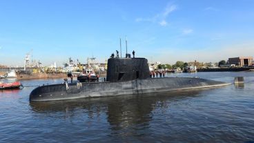 El submarino ARA San Juan desaparecido el 15 de noviembre.