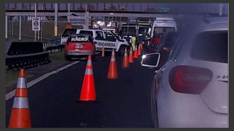 Caos de tránsito en la Circunvalación esta mañana. 