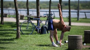 Lindo día para el ejercicio físico.