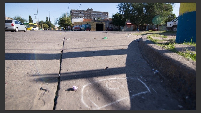 La zona donde se registró el doble crimen. 