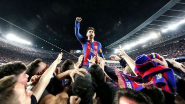 Una de las imágenes más recordadas de Messi en 2017.