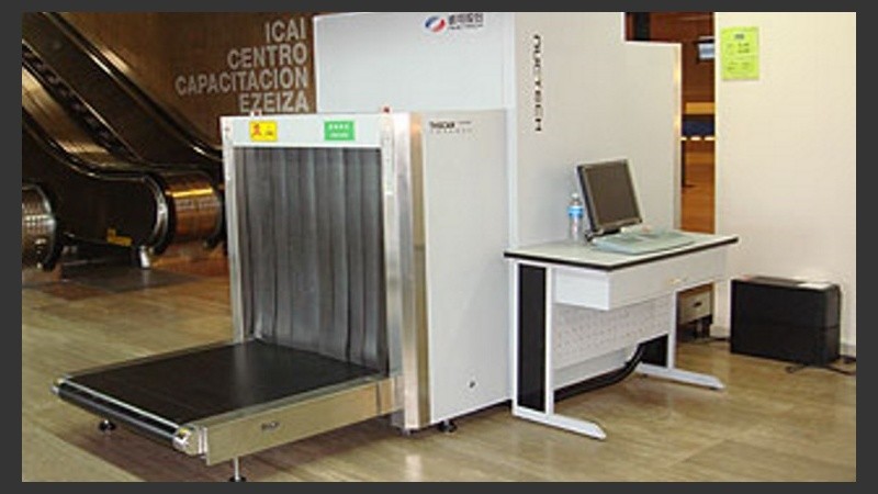 El scanner de la Aduana de Ezeiza.