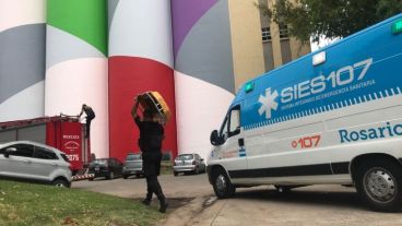 El Sies trabajando en la zona de los silos Davis.