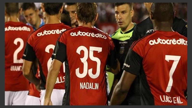 Nadalin, el día de su debut ante Racing.