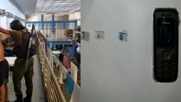 Los dispositivos encontrados en Piñero este lunes.