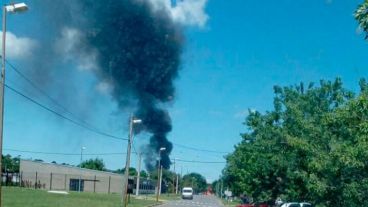 El humo se vio desde todos los puntos de General San Martín.
