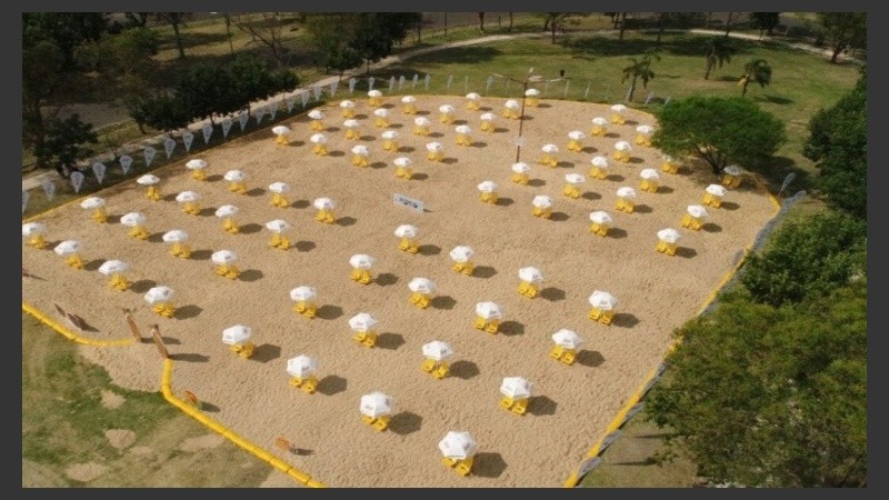 Así quedó terminado el espacio seco 