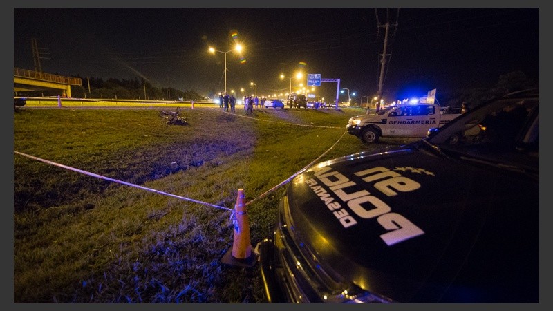 Cerca al acceso a Villa Diego, el lugar donde fue asesinado la víctima.