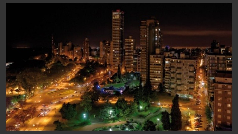 Rosario llena de luces. 