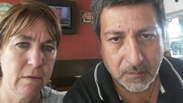 Sergio Gigliotti y su pareja Cristina Morla.