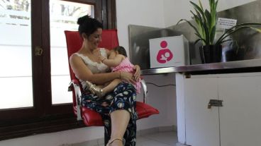 El espacio para dar la teta en Villa Hotensia.