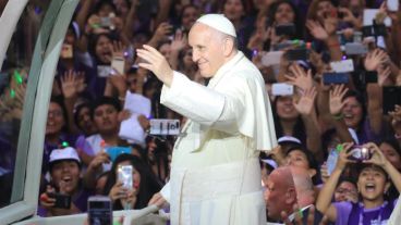 El Papa llegó a Lima este jueves.