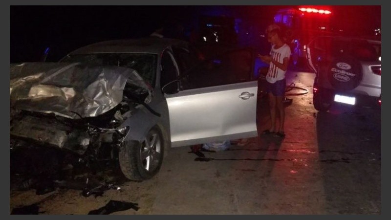 El choque ocurrió este sábado a la noche en Camino de la Cremería.