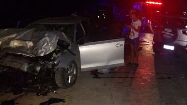 El choque ocurrió este sábado a la noche en Camino de la Cremería.