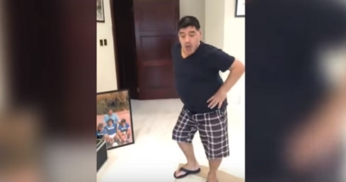 Sigue el baile: Maradona, al ritmo de “La pollera amarilla" | Rosario3