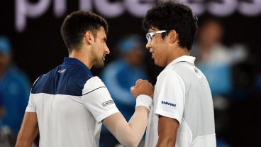 Chung sacó a Nole de Australia.