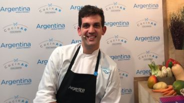 “Me vine como santafesino. Me traje muchos productos de mi tierra”, contó Damián Delorenzi.