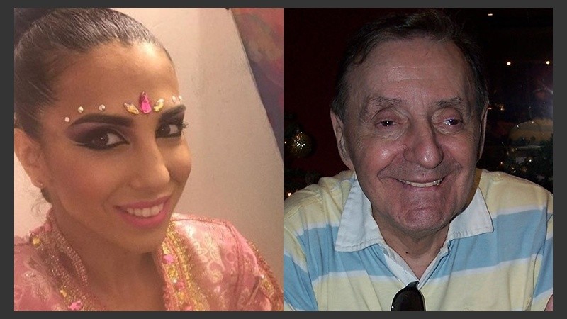 La modelo y el cómico se cruzaron en vivo.