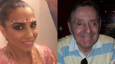 La modelo y el cómico se cruzaron en vivo.