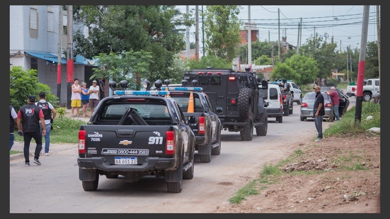 Bien custodiado. Así trasladaban a Funes.