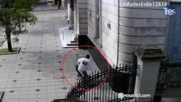 El robo quedó registrado.