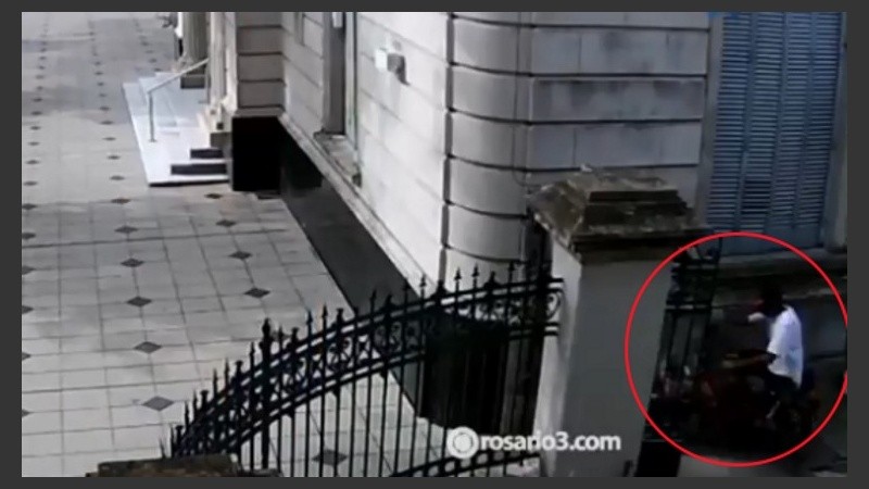 El robo quedó registrado.