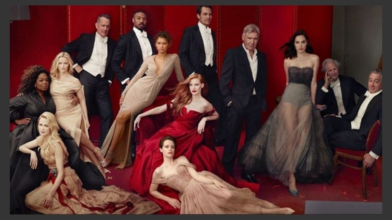 La portada de Vanity Fair con Jessica Chastain en el centro. 