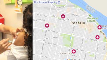 El mapa con los cinco centros de Rosario y los 134 que hay en el país.
