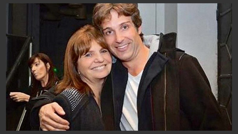 Bullrich y su ahijado, el actor Segundo Cernadas, ahora titular de Ansés Tigre.